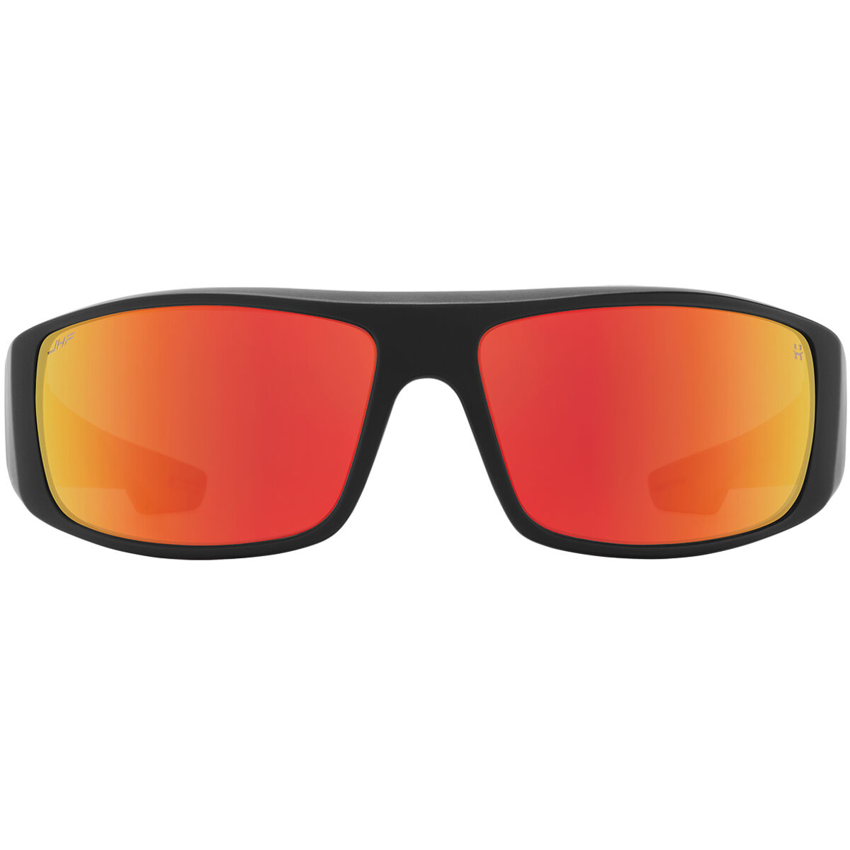 LOGAN, Matte Black Orange Flames-Happy Gray Green with Red Mirror, hi-res image number null
